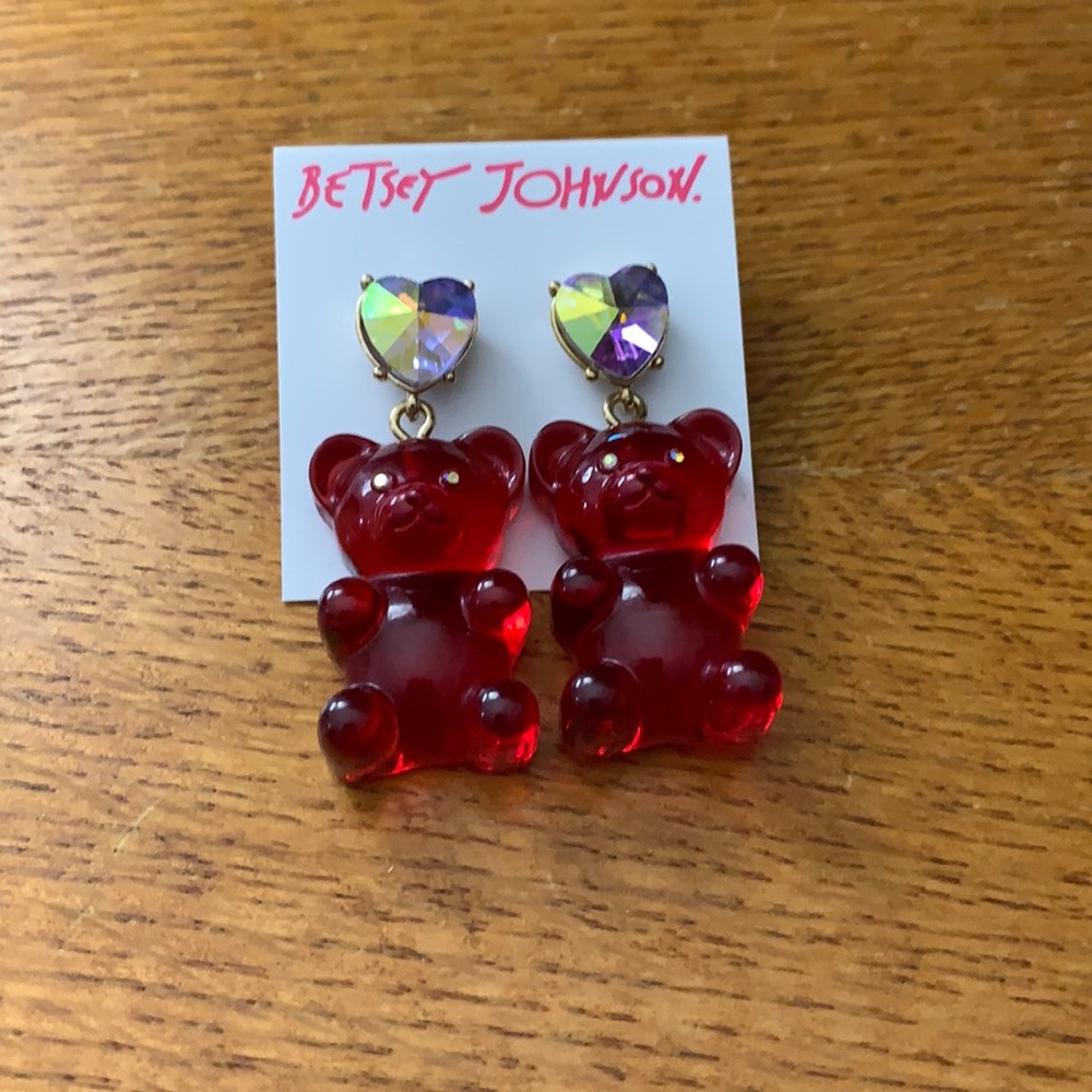 Betsey Johnson gummy bear earrings - Picture 2 of 6